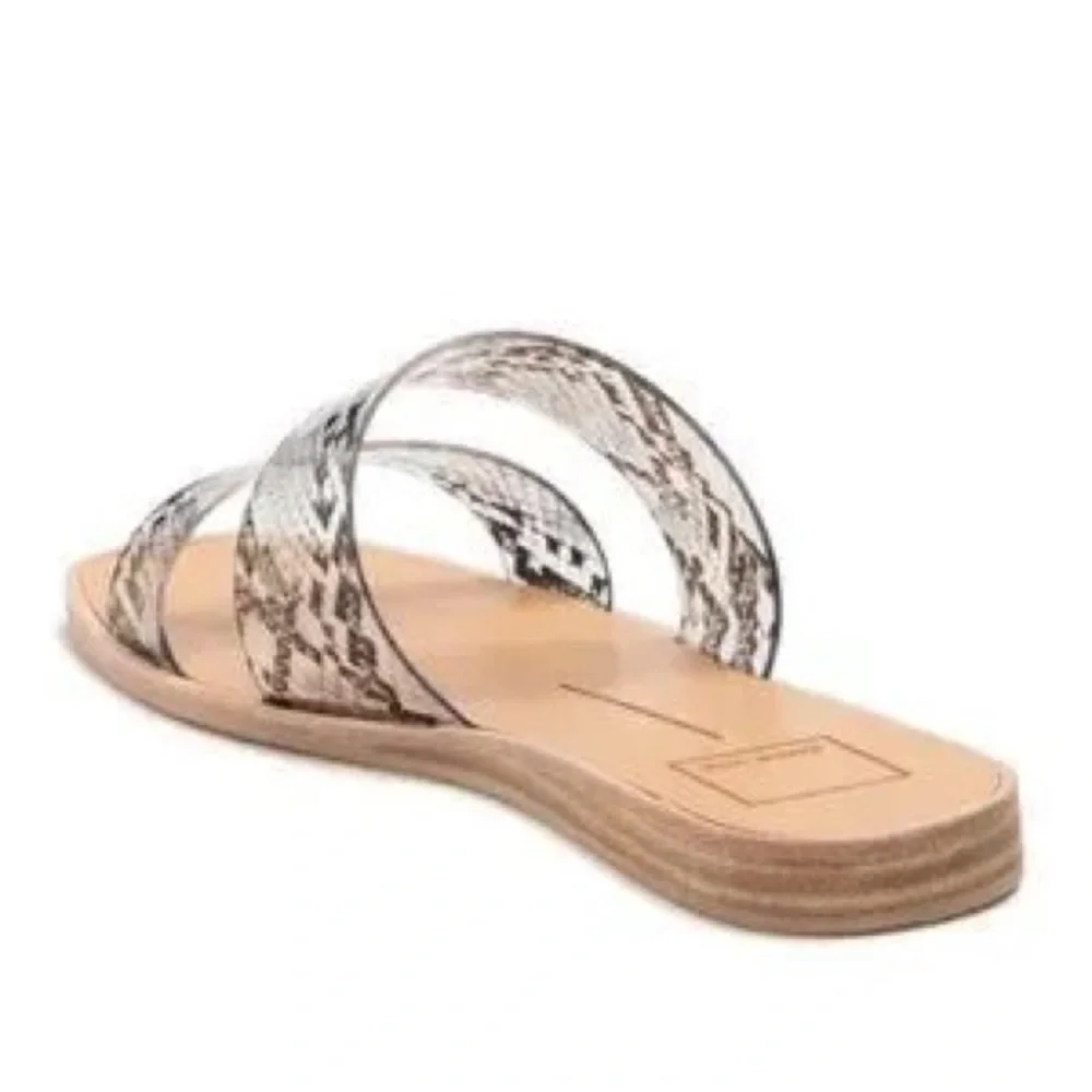 Dolce Vita Kiki Snake Print Vinyl Strap Sandal size 8